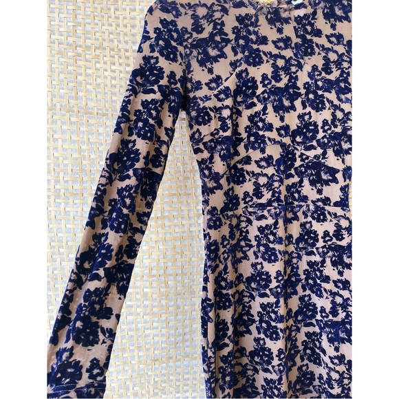 NWT Windsor Size Small Blue Nude Velvet Mesh Bodycon Mini Dress - Picture 6 of 6